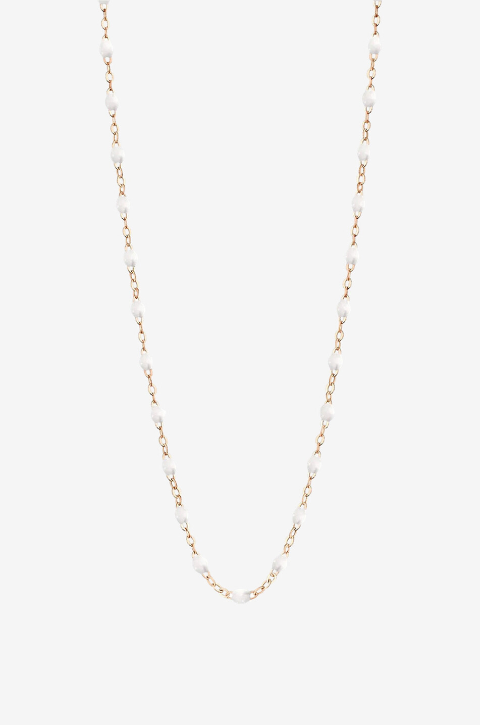 GIGI CLOZEAU Classique Gigi rose gold necklace with resin Women WHITE 1