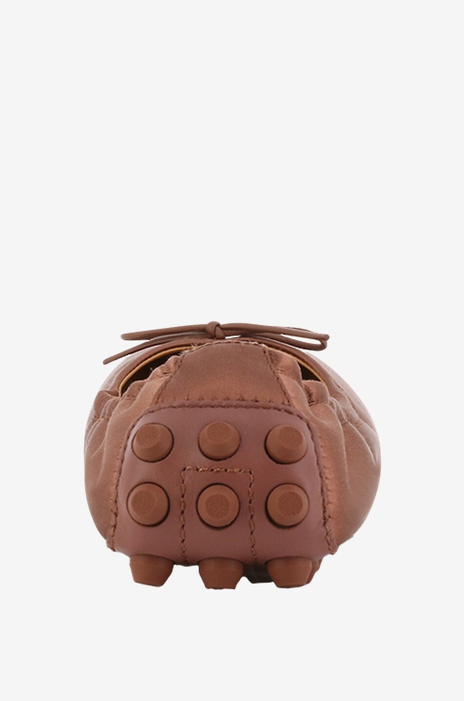 TOD'S Mokassins aus Satin und Leder Bubble Damen BRAUN 3