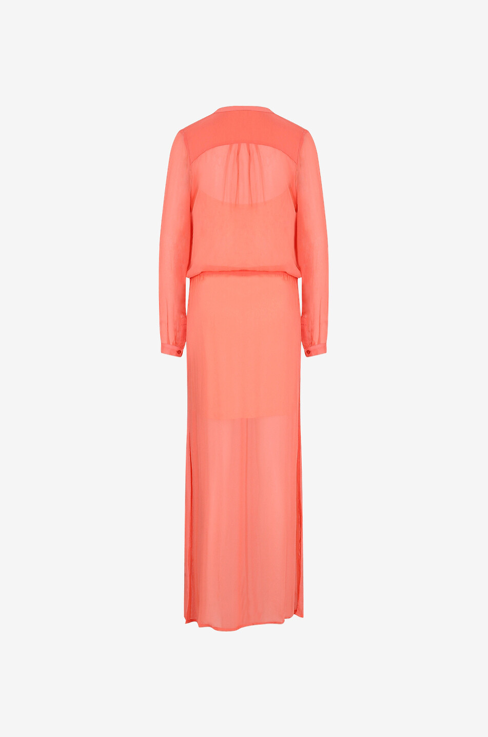 Robe longue en viscose Solid