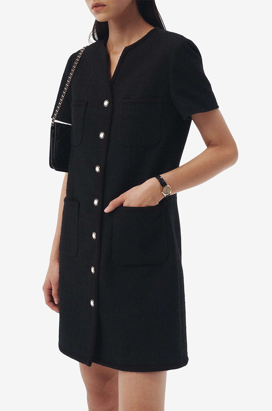 Mini robe en tweed d'été