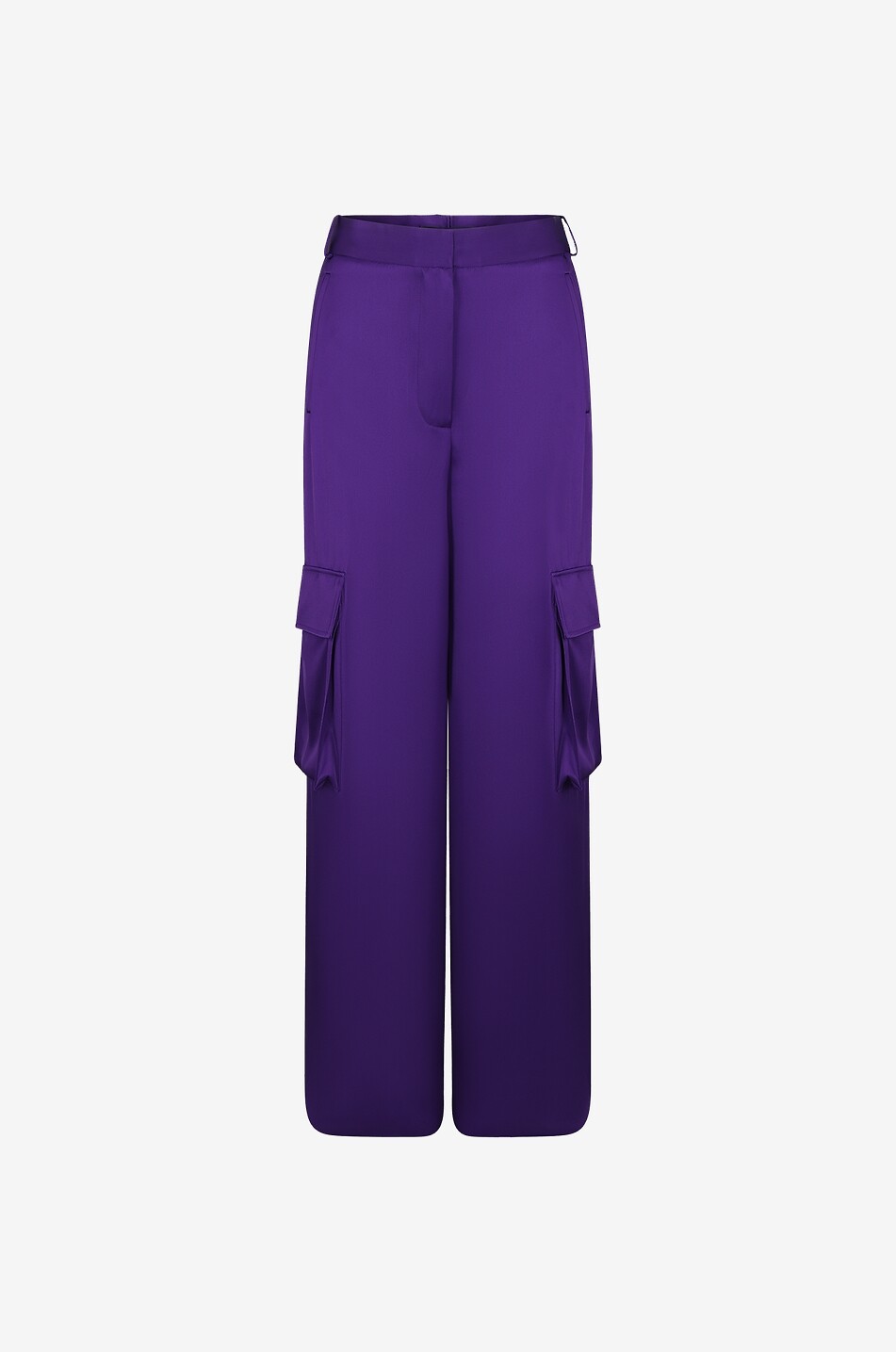 VERSACE Weite Cargohose aus Twill Damen VIOLETT 1