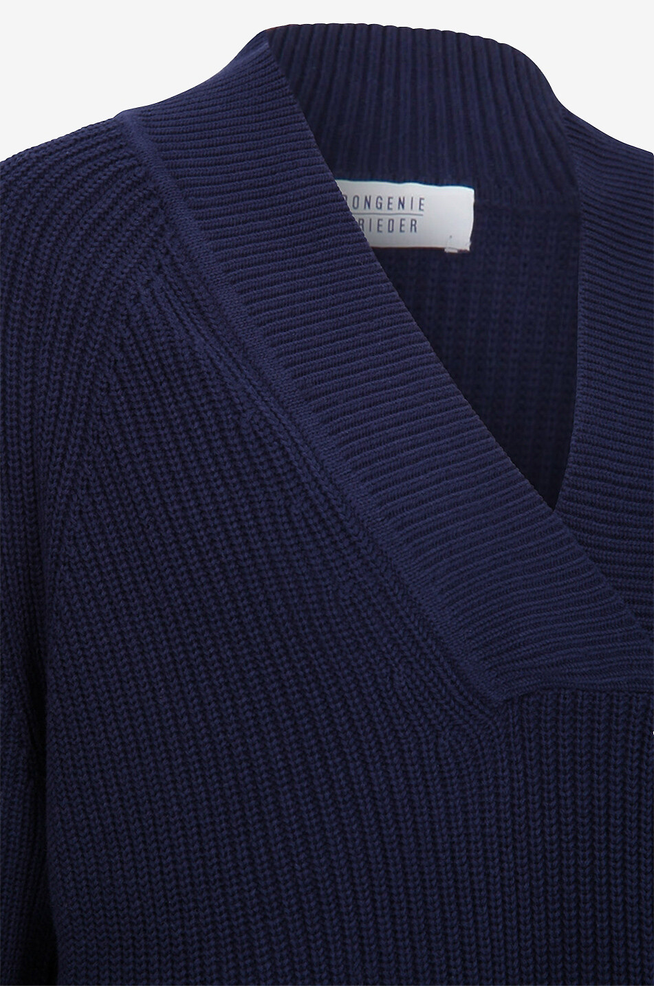Pull en coton à col V et manches raglan