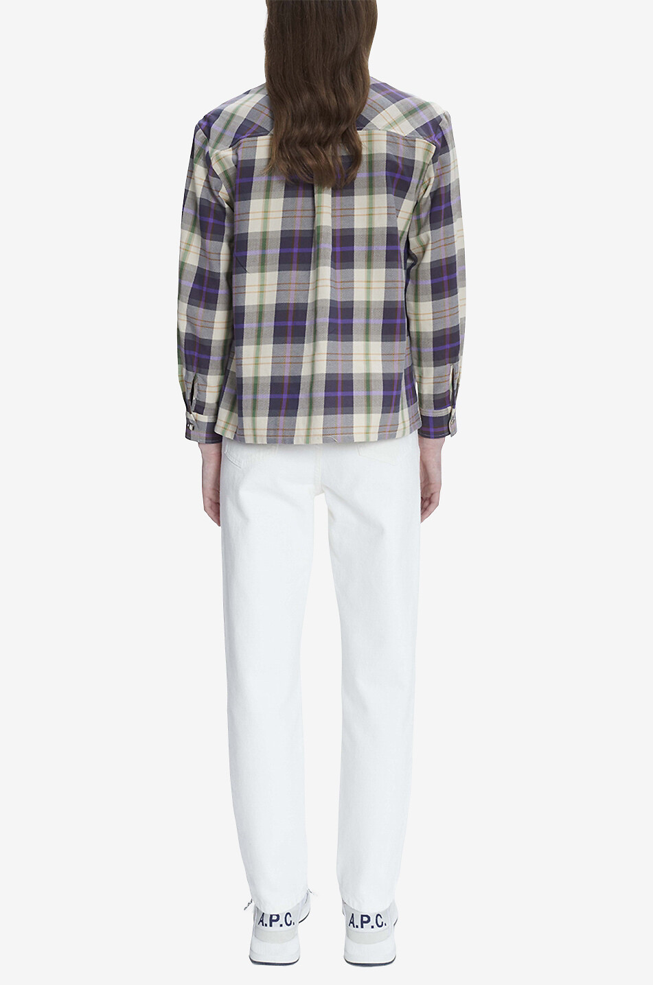 A.P.C. Jean droit en coton Martin Femme BLANC CASSE 4