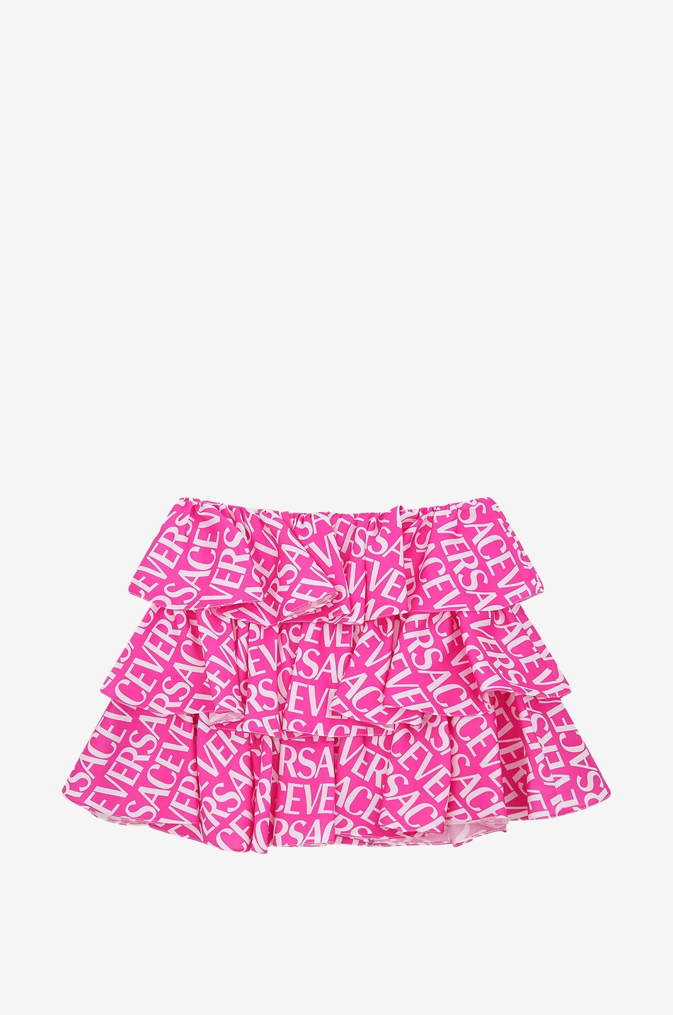 Mädchen-Mini-Stufenvolantrock Versace Logo