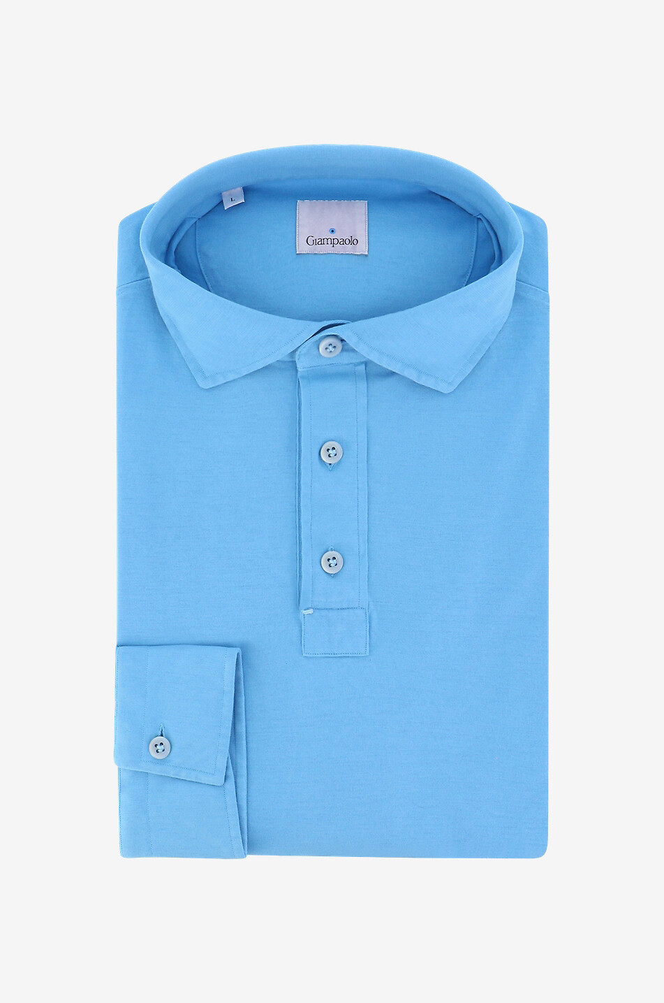 Langärmeliges Polohemd aus Baumwolle Mola