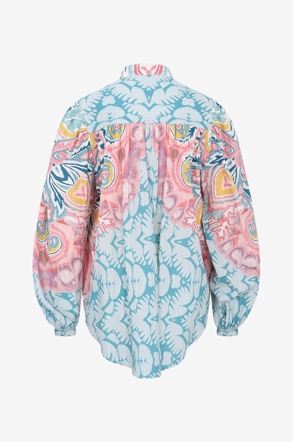 Blouse ample en jacquard rayé imprimé Butterfly Wings