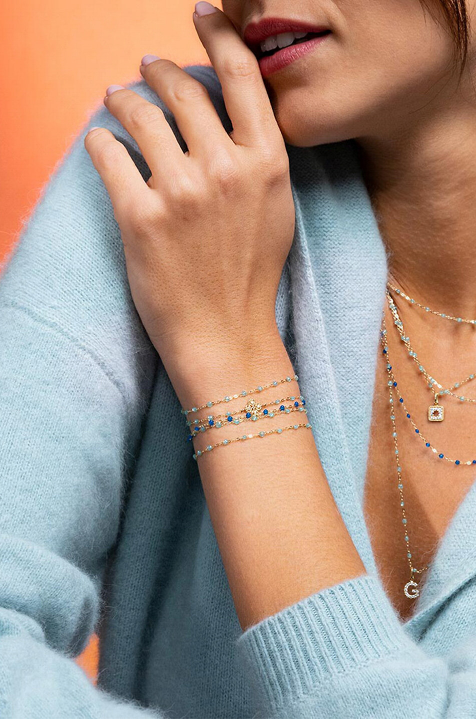 Bracelet en or rose et résine Classique Gigi