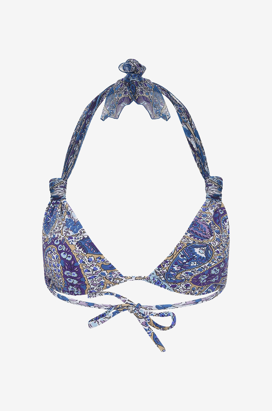 Haut de bikini triangle imprimé Megan