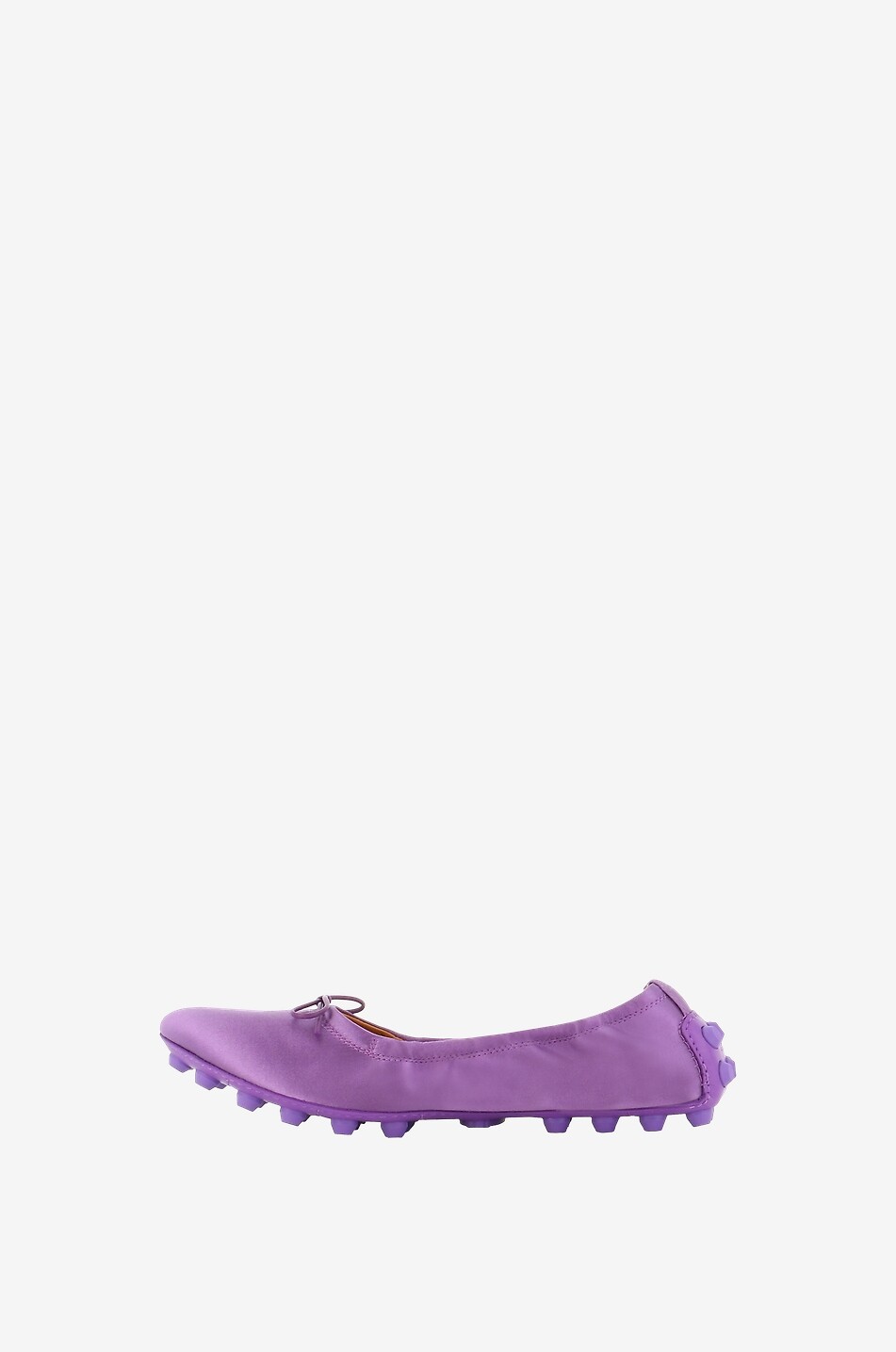 TOD'S Mokassins aus Satin und Leder Bubble Damen VIOLETT 3