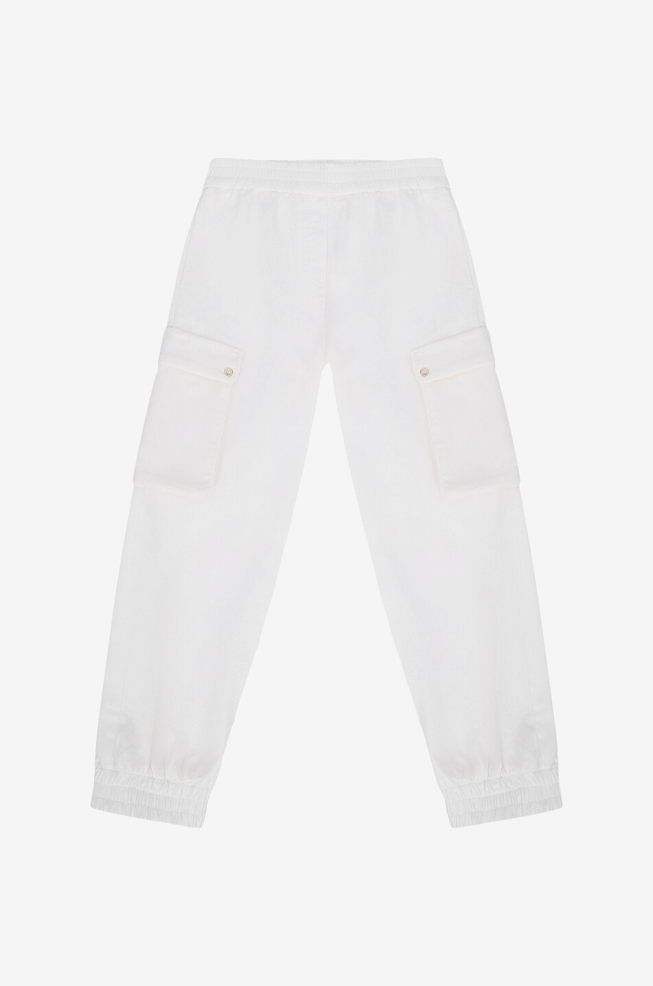 MONCLER Pantalon cargo garçon en denim Garçon BLANC 1