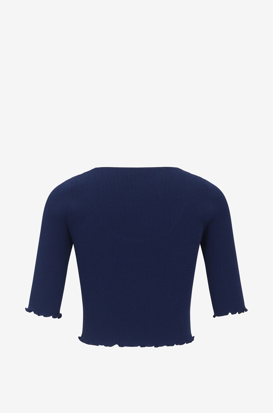 LIVE THE PROCESS Verkürztes T-Shirt aus Viskose Malia Damen MITTELBLAU 2