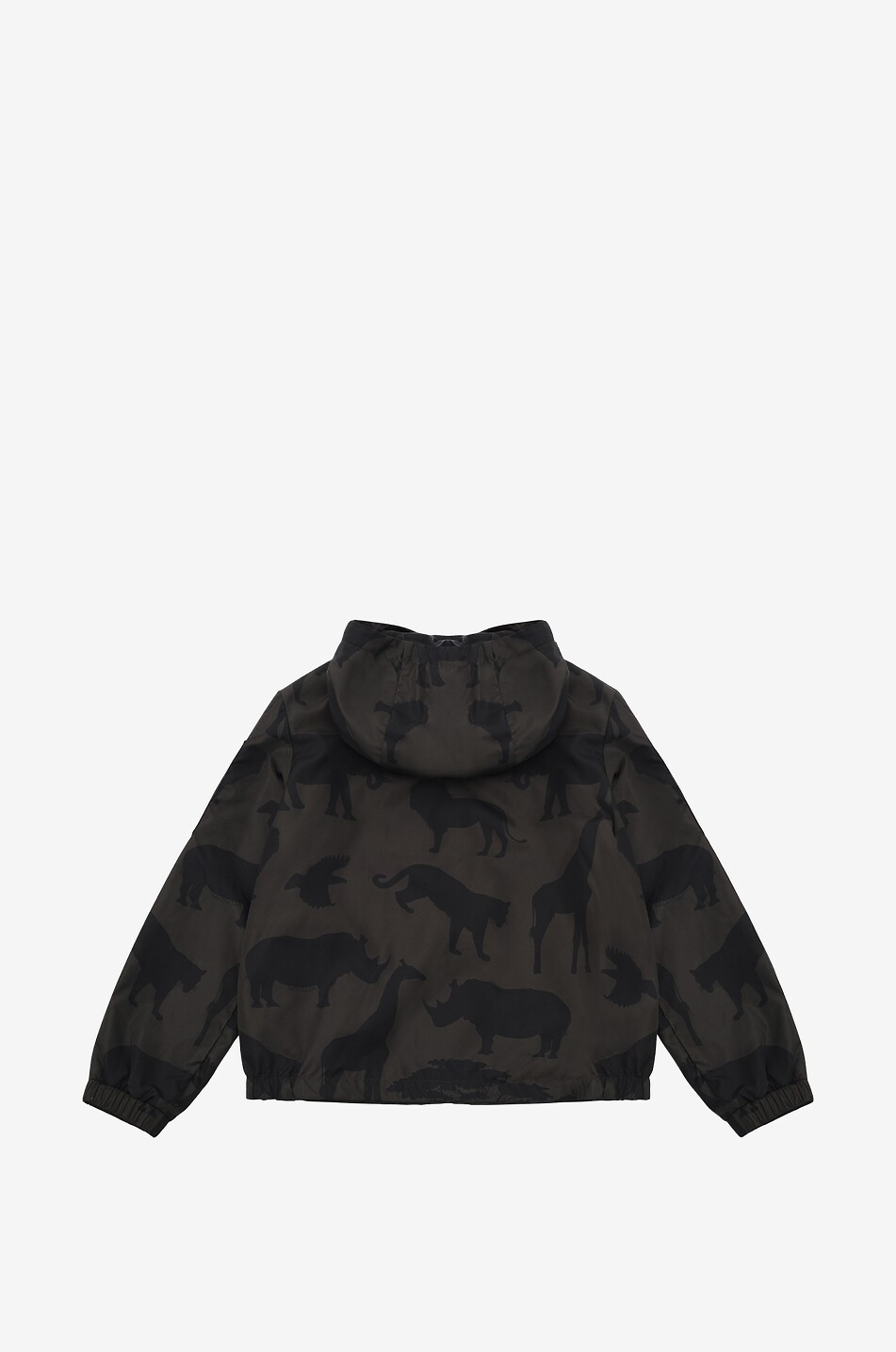 MONCLER Jungen-Windbreaker-Jacke mit Savannenprint Eisaku Junge DUNKELGRÜN 2