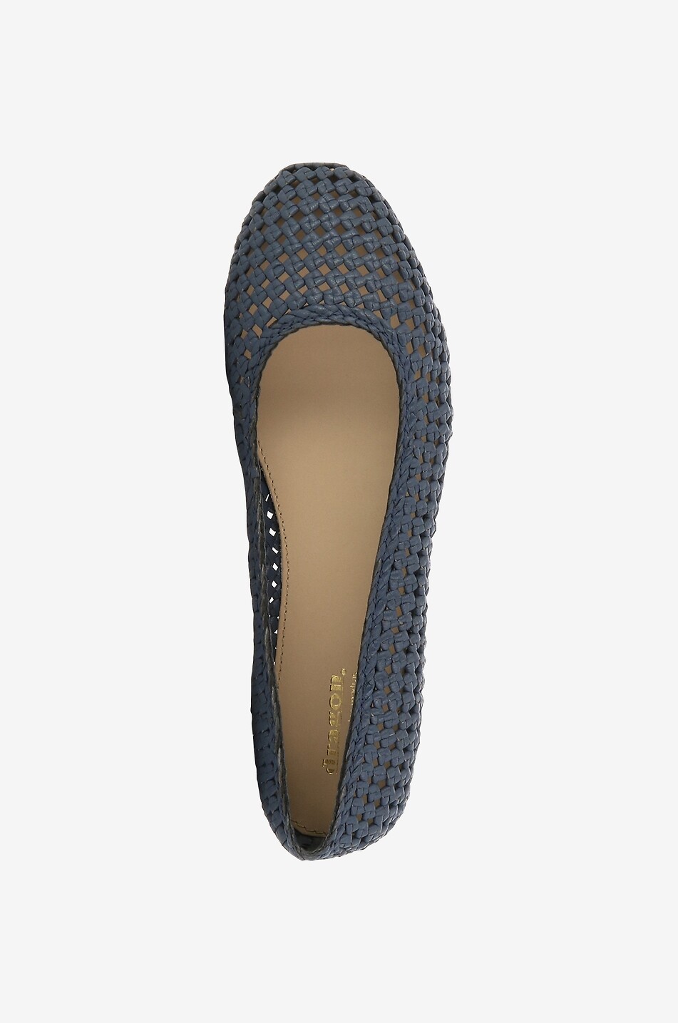 DRAGON Ballerinas aus echtem Leder Flower Damen BLAU 5