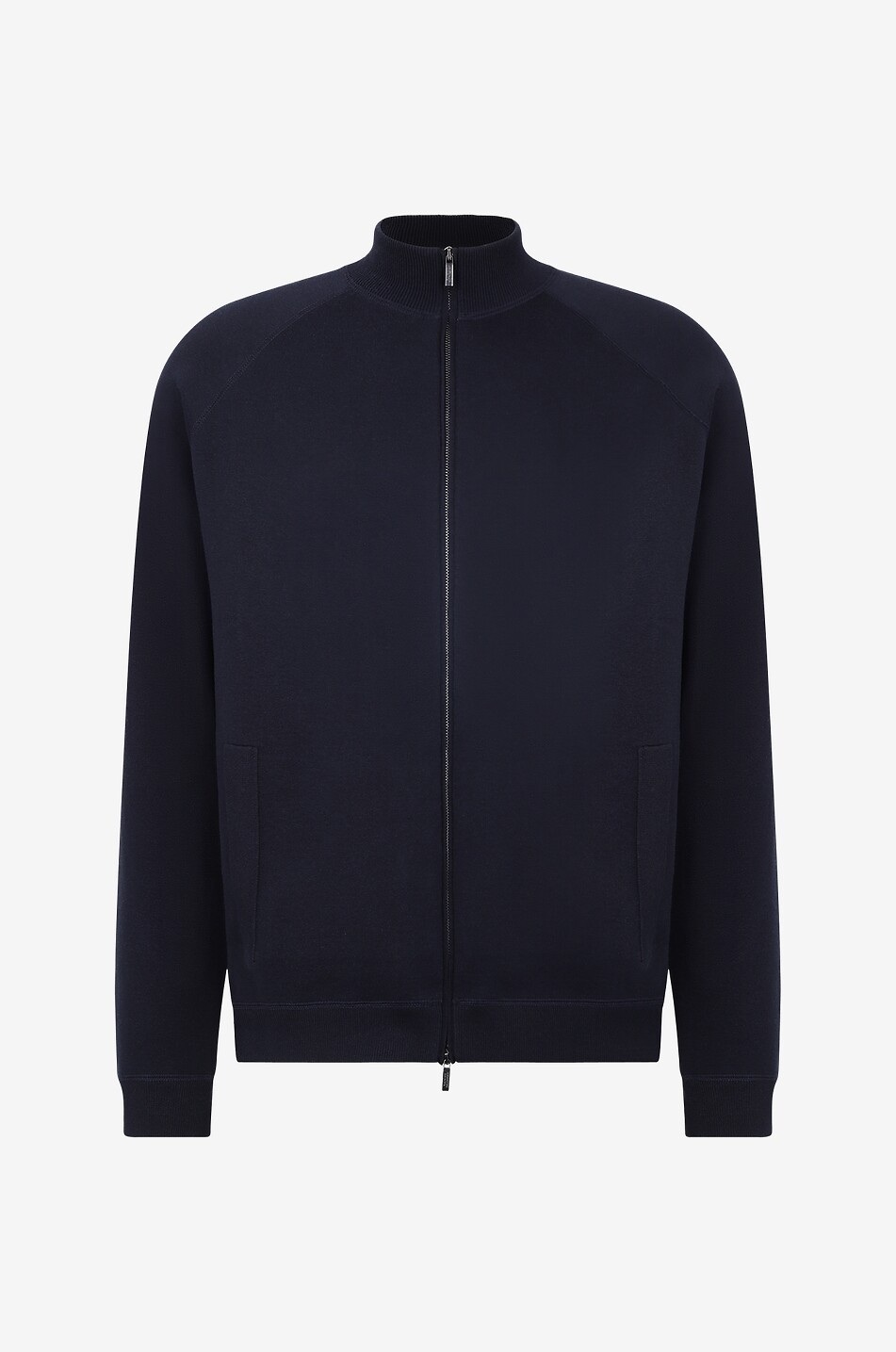 Cardigan zippé en soie et coton