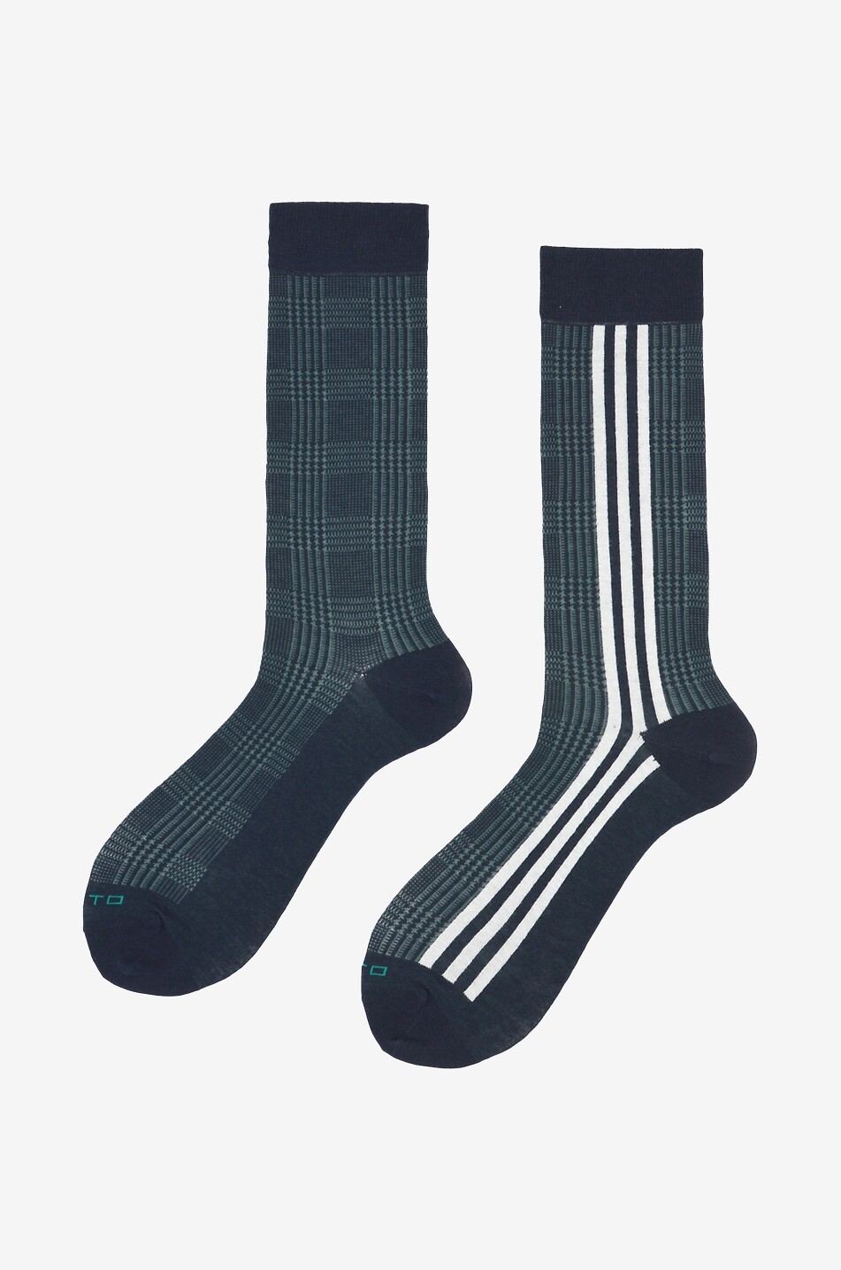Karierte Socken mit Streifen Will