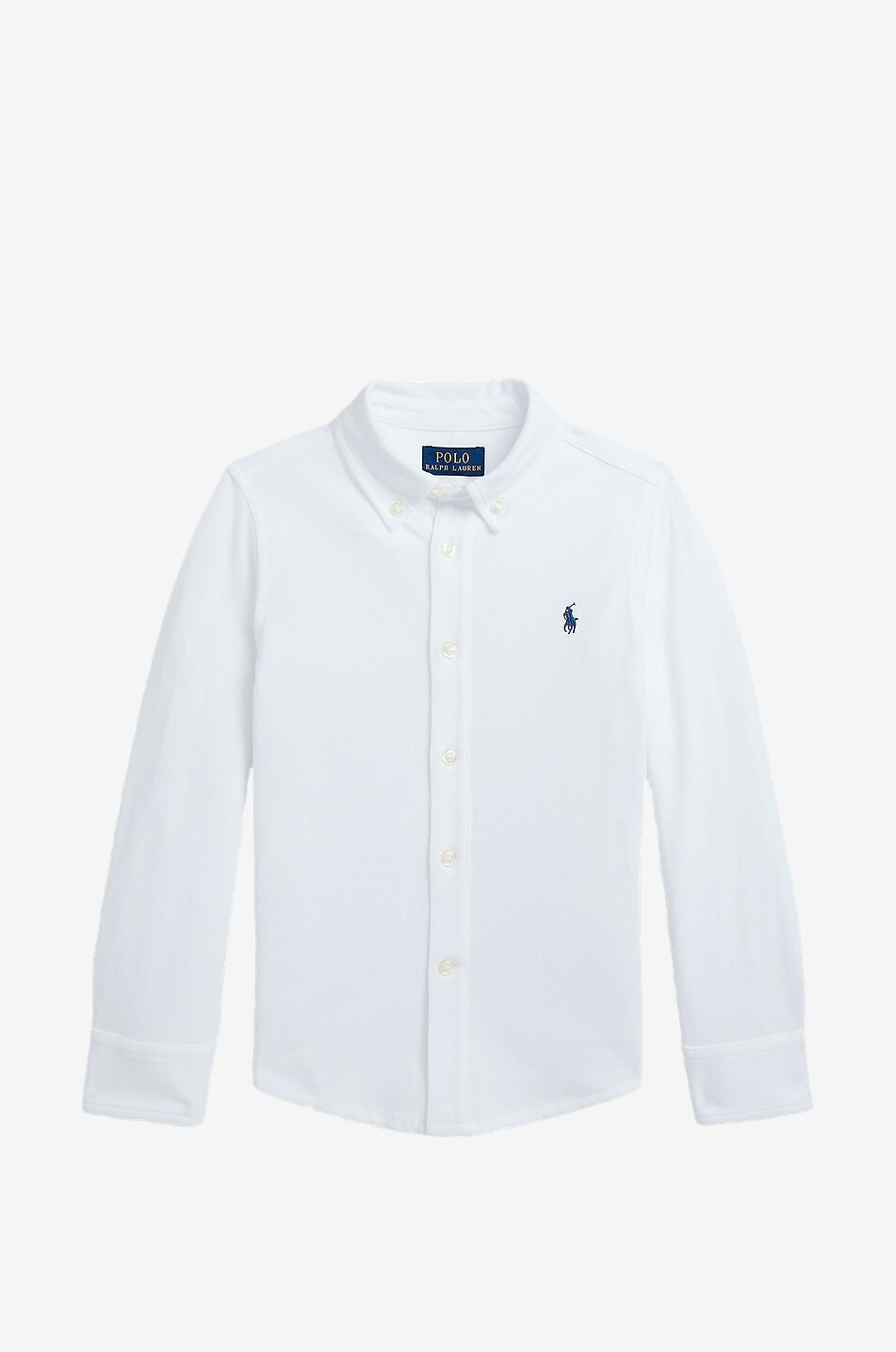 POLO RALPH LAUREN Featherweight Pony boy's long-sleeved shirt Boy WHITE 1