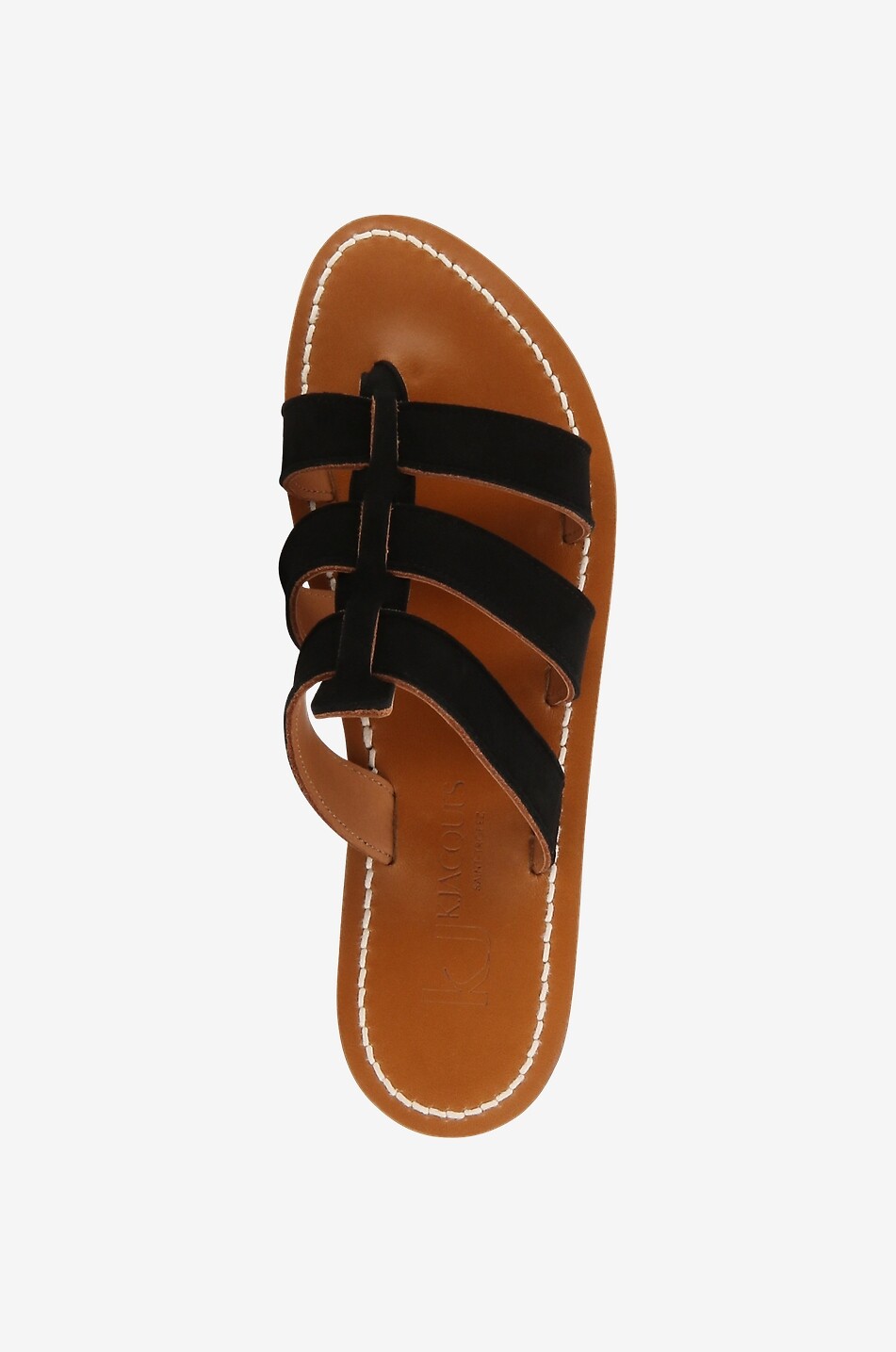 K JACQUES Mules plates en daim Dolon Femme NOIR 4
