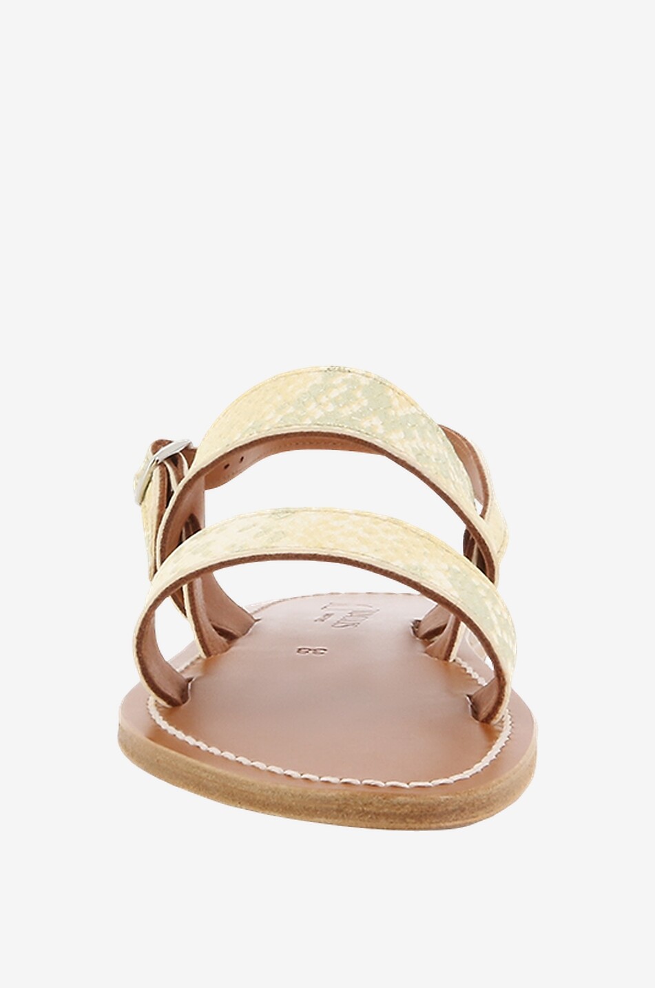 K JACQUES Barigoule leather flat sandals Women GOLDEN 2