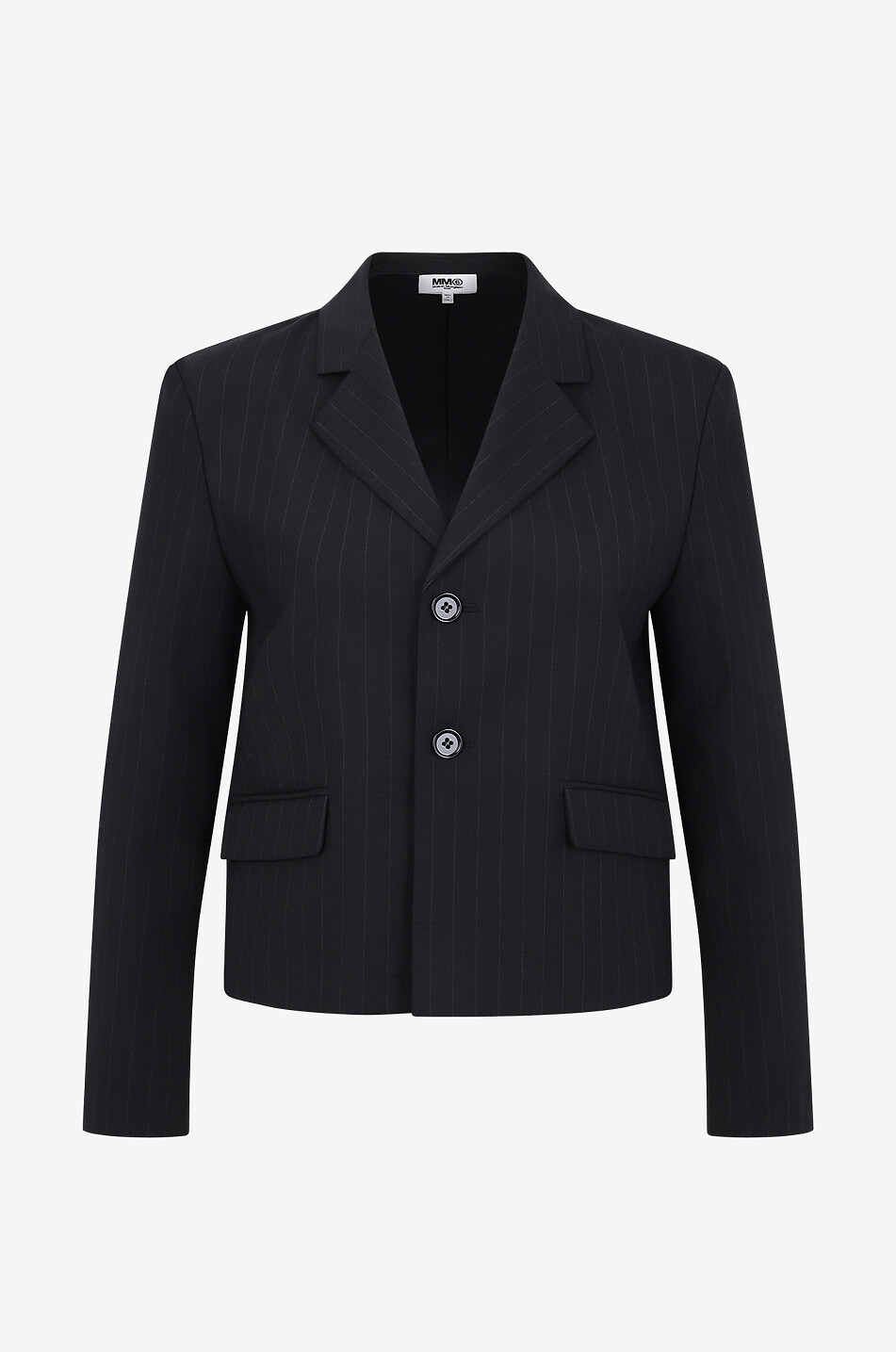 Blazer milleraie boxy en laine mélangé