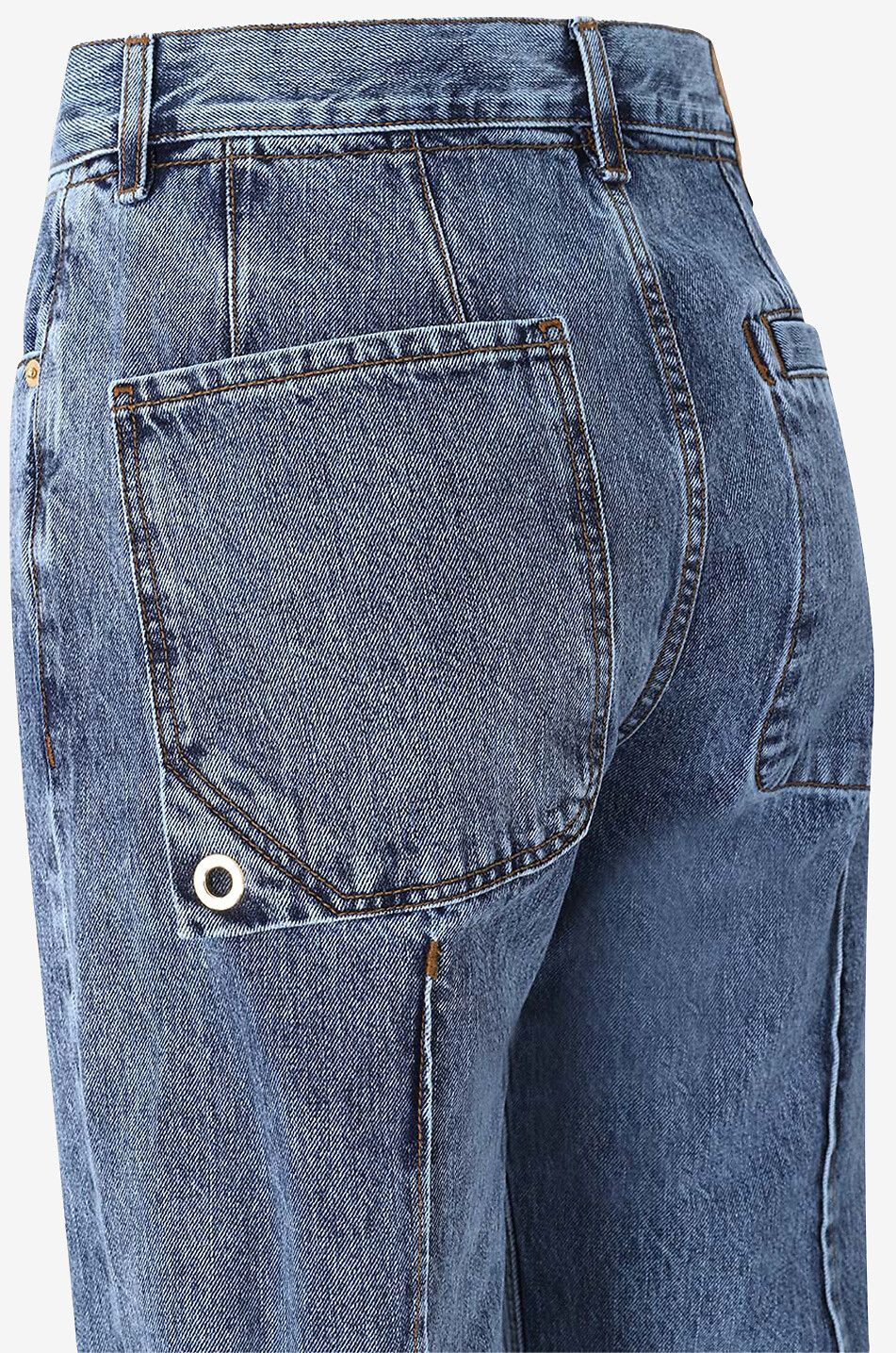 JACQUEMUS Le de Nîmes Bordado faded baggy jeans Women BLUE 3
