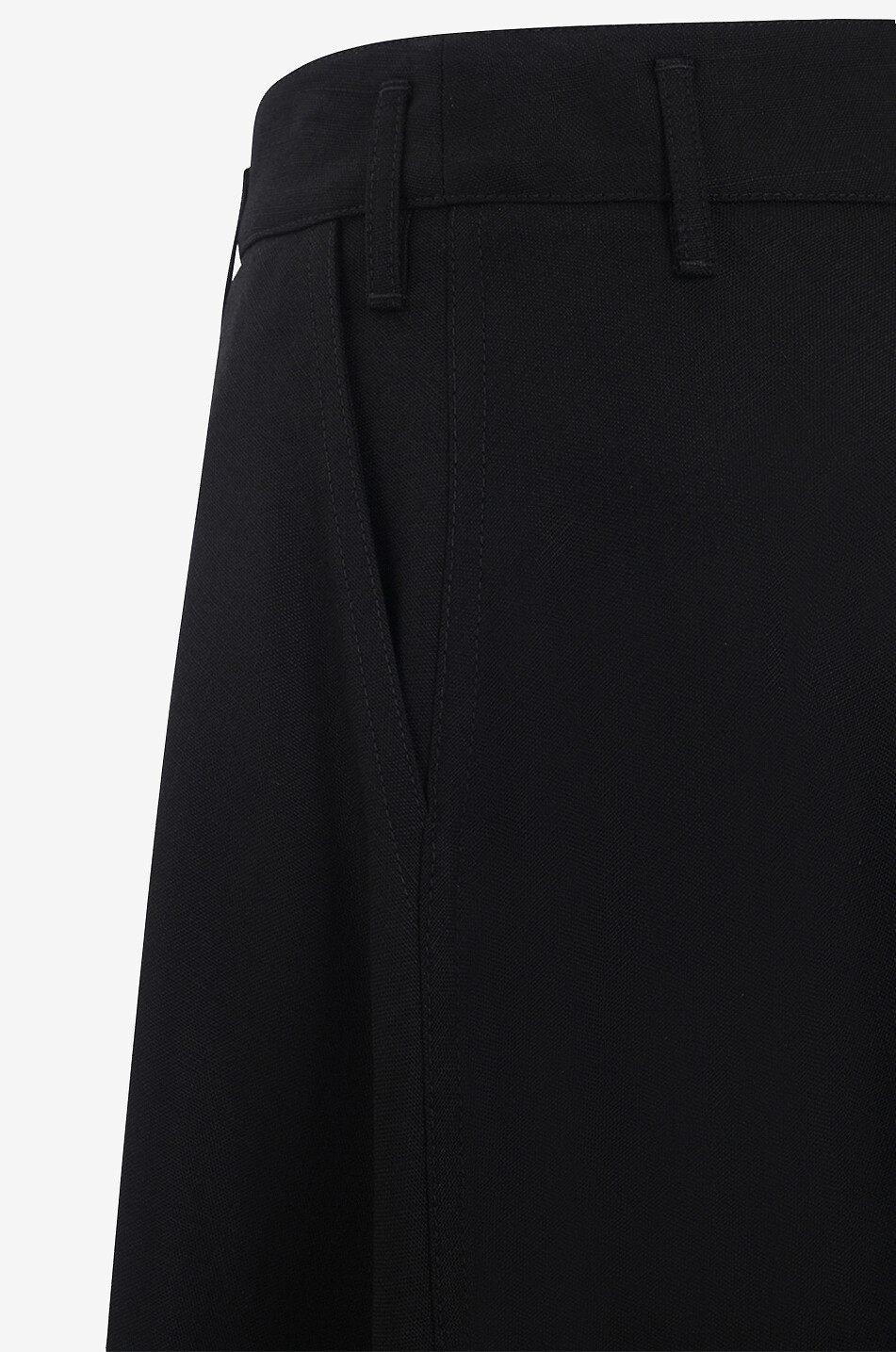 STELLA McCARTNEY Asymmetrischer Rock mit Grain de Poudre-Textur Damen SCHWARZ 3
