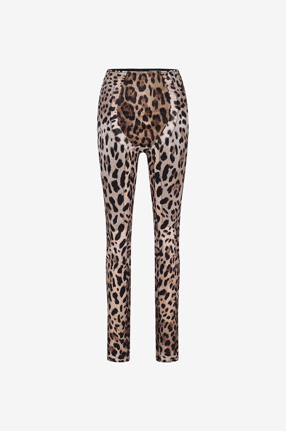 DOLCE & GABBANA Legging évasé en marquisette imprimé léopard KIM DOLCE & GABBANA Femme MULTICOLORE 1