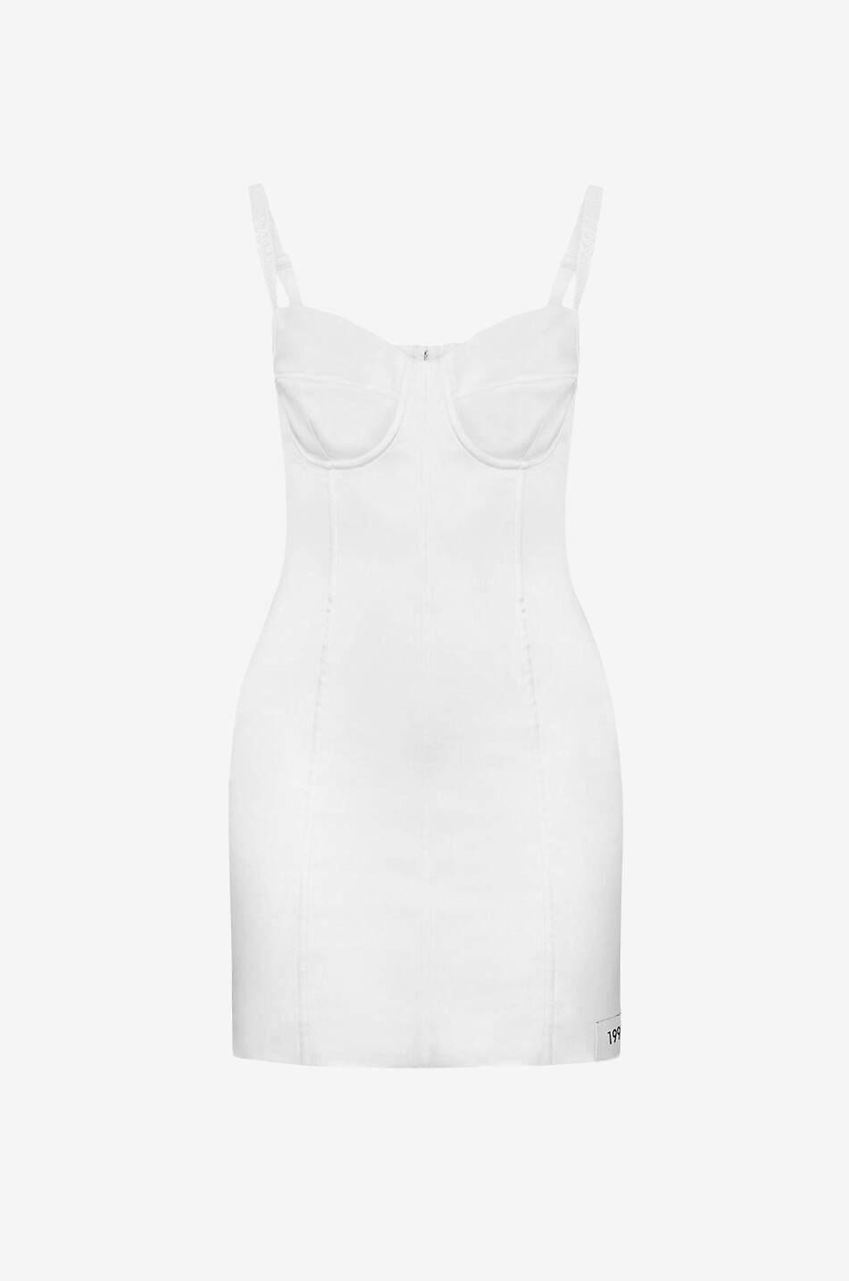 Mini robe corset en satin 1991-92