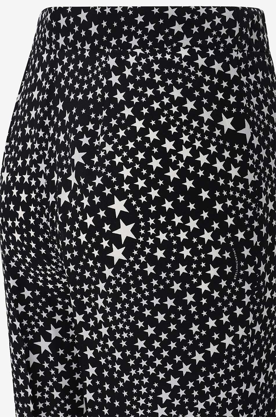 Gerade Hose mit hoher taille aus Seide Stars