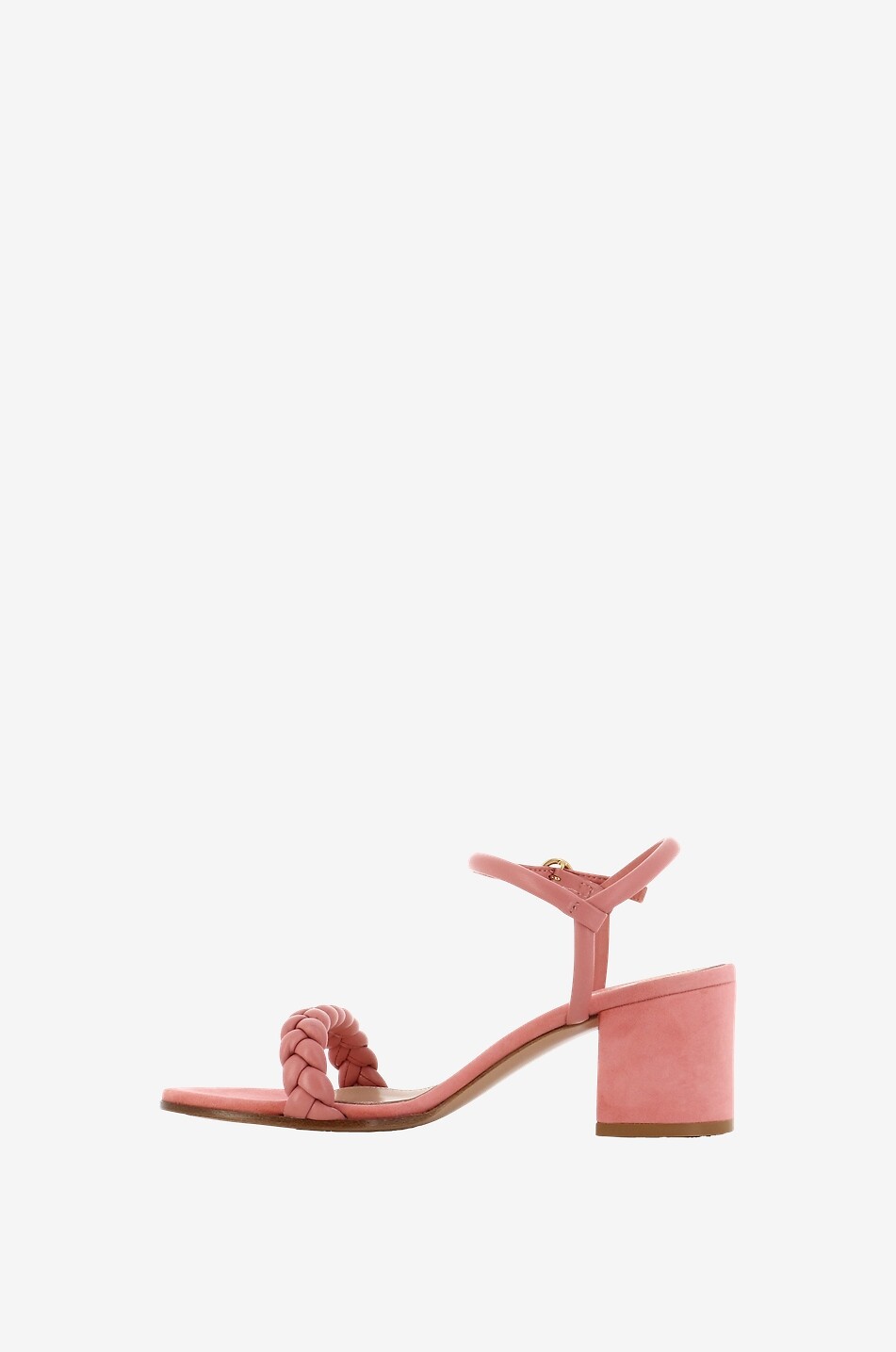 Cruz 60 block heeled suede and leather sandals