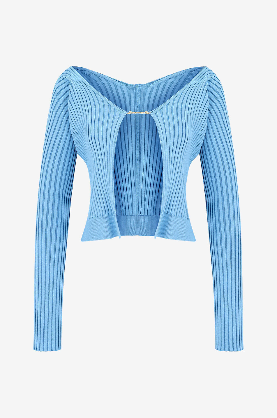 Cardigan côtelé La Maille Pralù Long