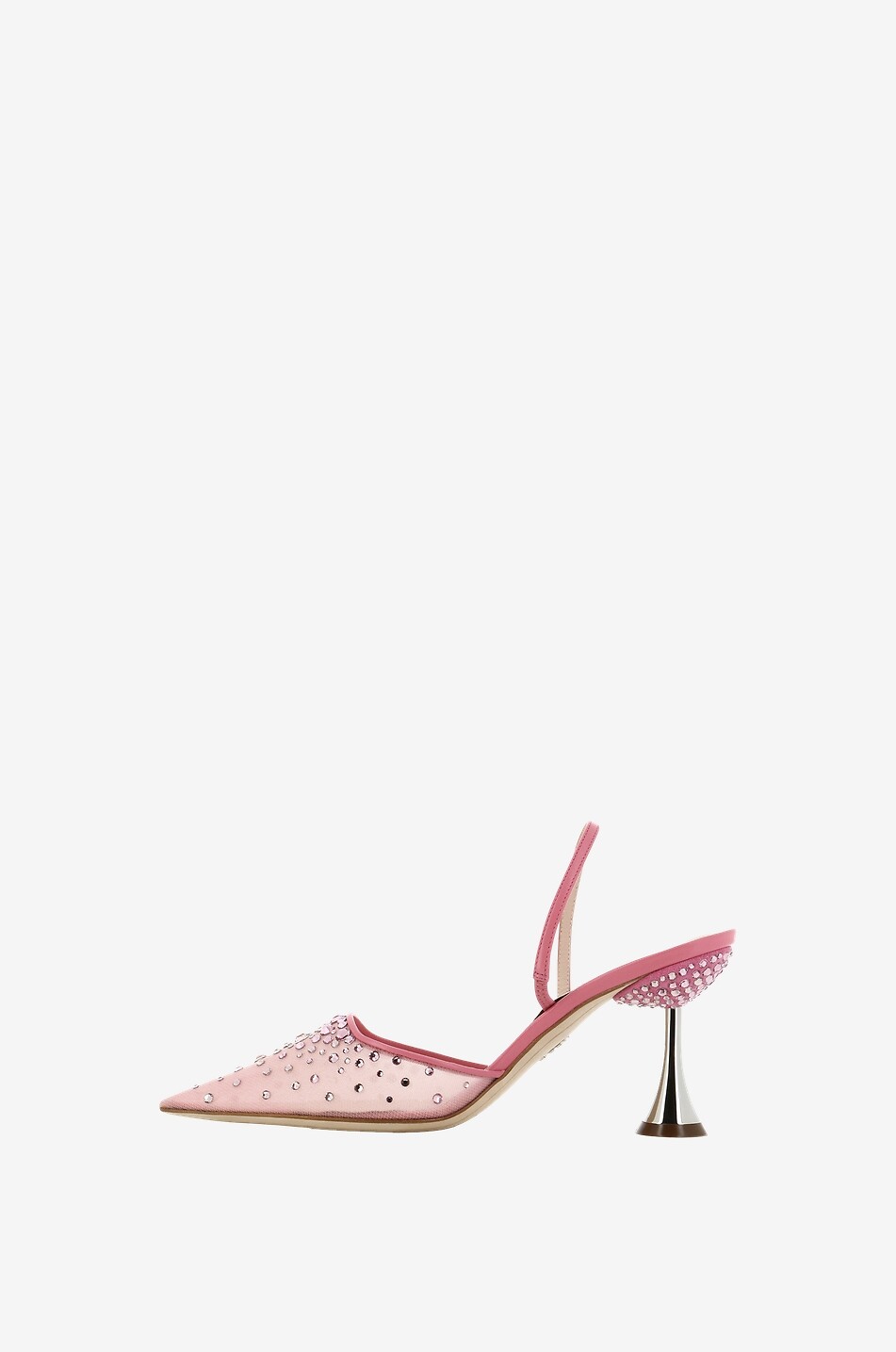 Escarpins à bride arrière ornés de cristaux Assia 80