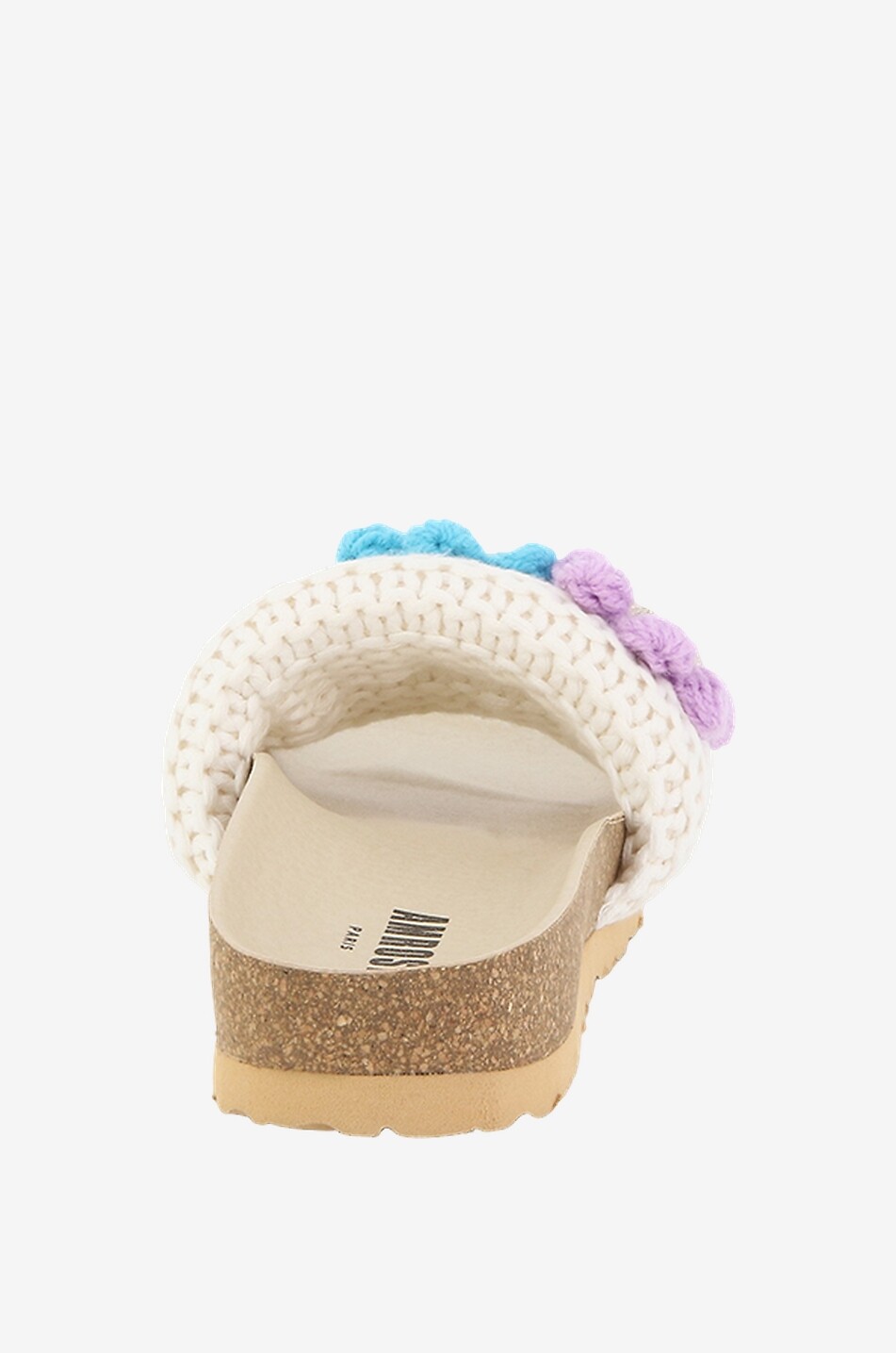 Häkel-Pantoletten mit Stickerei Flower Puff