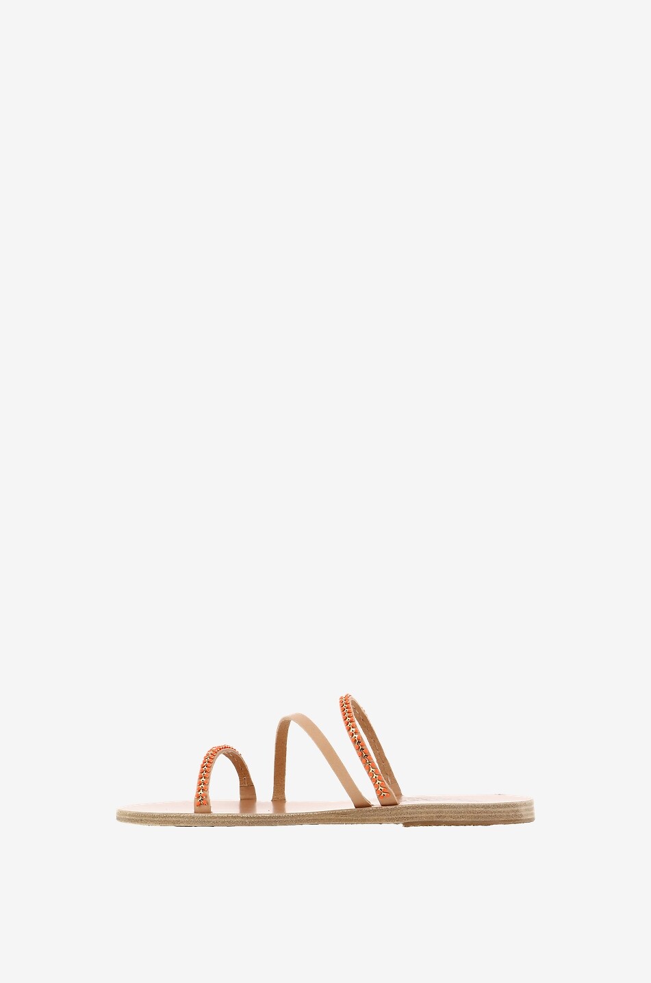 ANCIENT GREEK SANDALS Mules en cuir de vachette Apli Polytimi Femme BEIGE 3