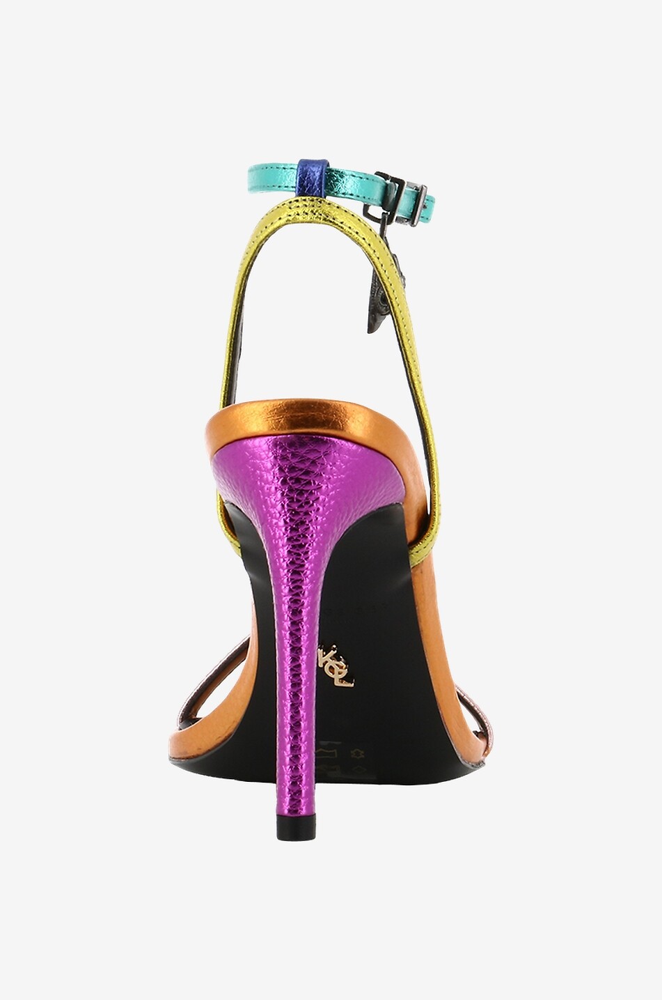 KURT GEIGER LONDON Sandalen mit Absatz aus Leder Shoreditch Damen BUNT 4