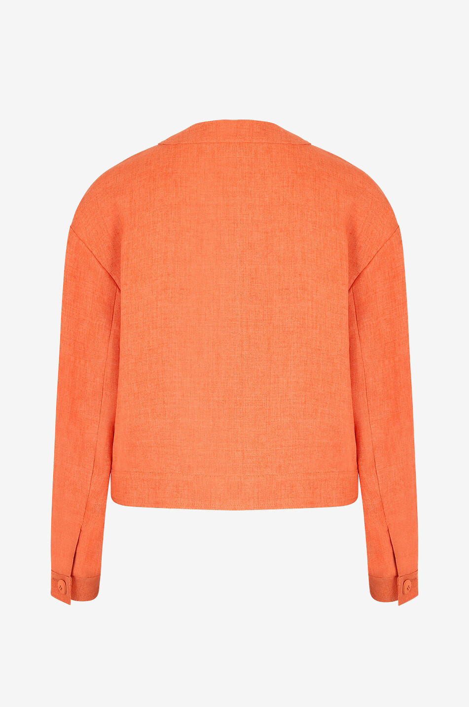 MAX MARA STUDIO Fumana boxy linen suit jacket Women ORANGE 2