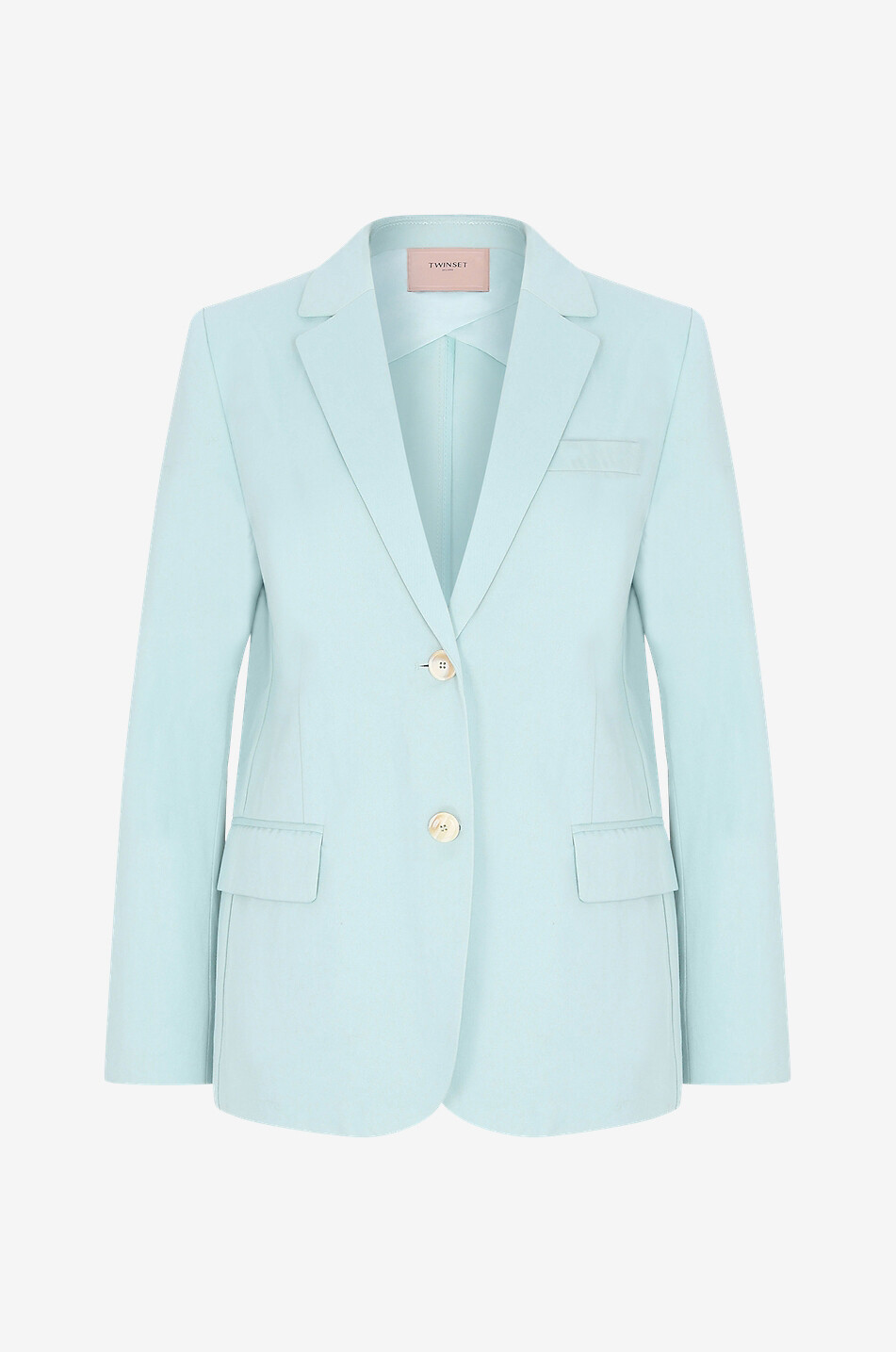 Blazer en coton et lin