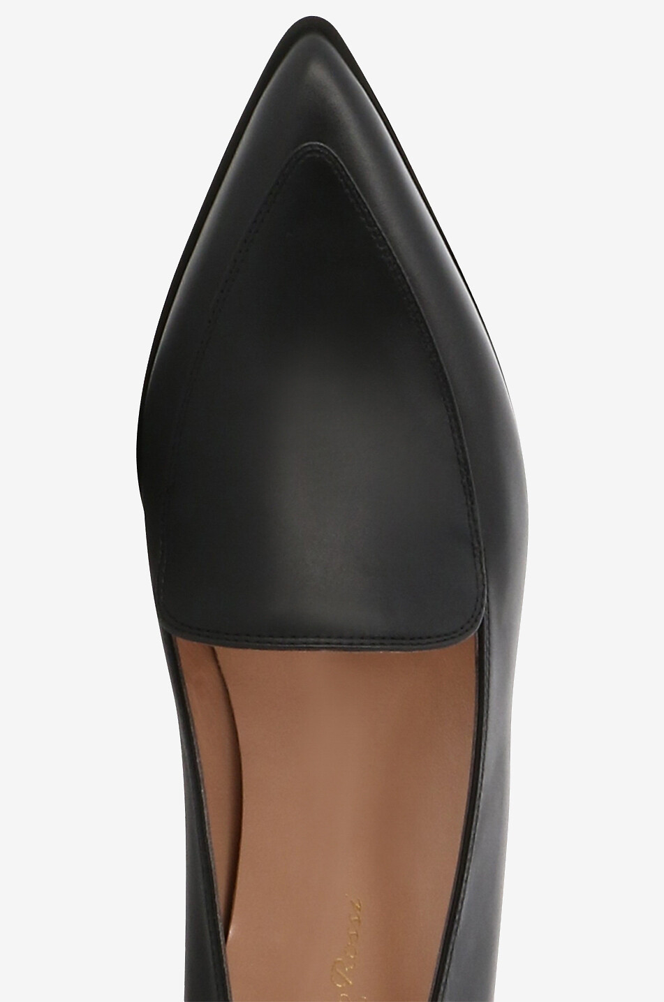 GIANVITO ROSSI Mocassins à bout pointu en cuir Perry Femme NOIR 5