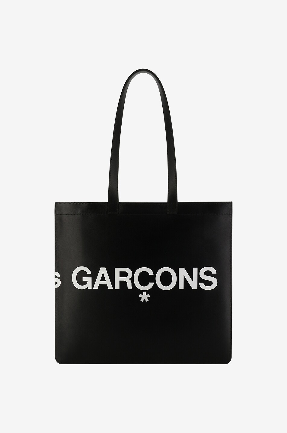 Huge Logo small smooth leather tote bag COMME DES GARCONS PLAY Bongenie