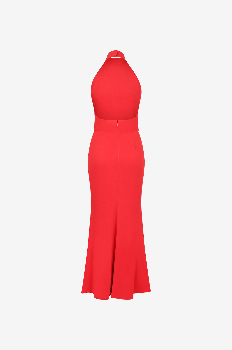 Robe longue dos nu en crêpe durable