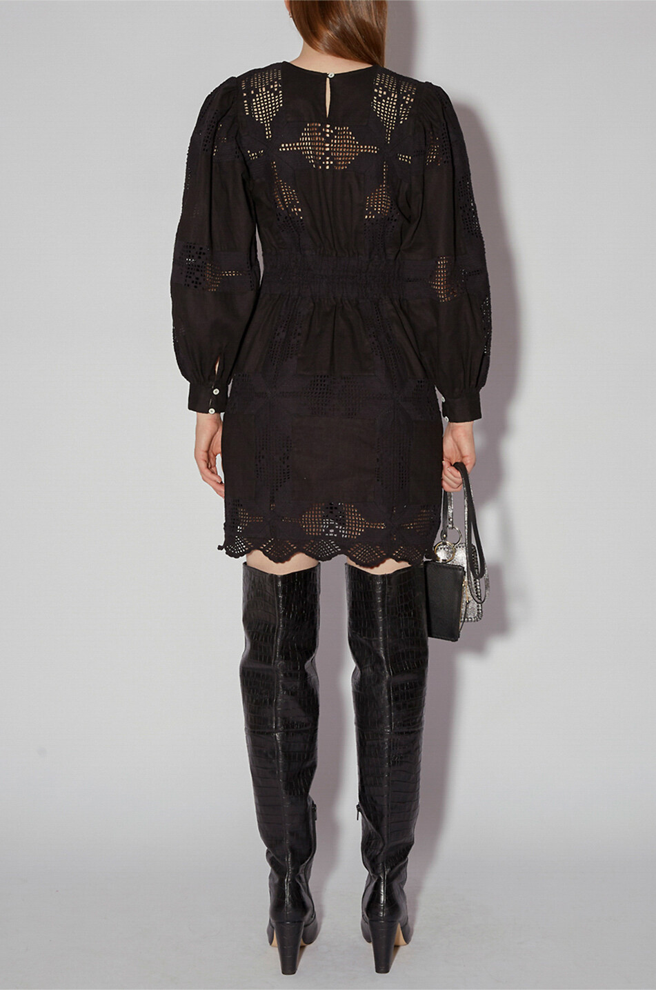 Robe courte en lin et coton Arti