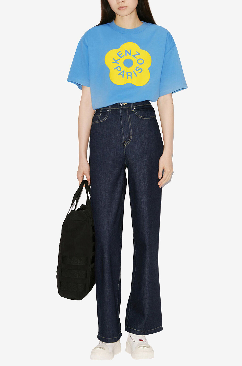 KENZO Boke Flower 2.0 cotton short-sleeved T-shirt Women LIGHT BLUE 4