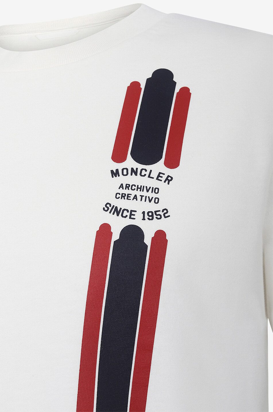 MONCLER Archivio Creativo printed short-sleeved T-shirt Men WHITE 3