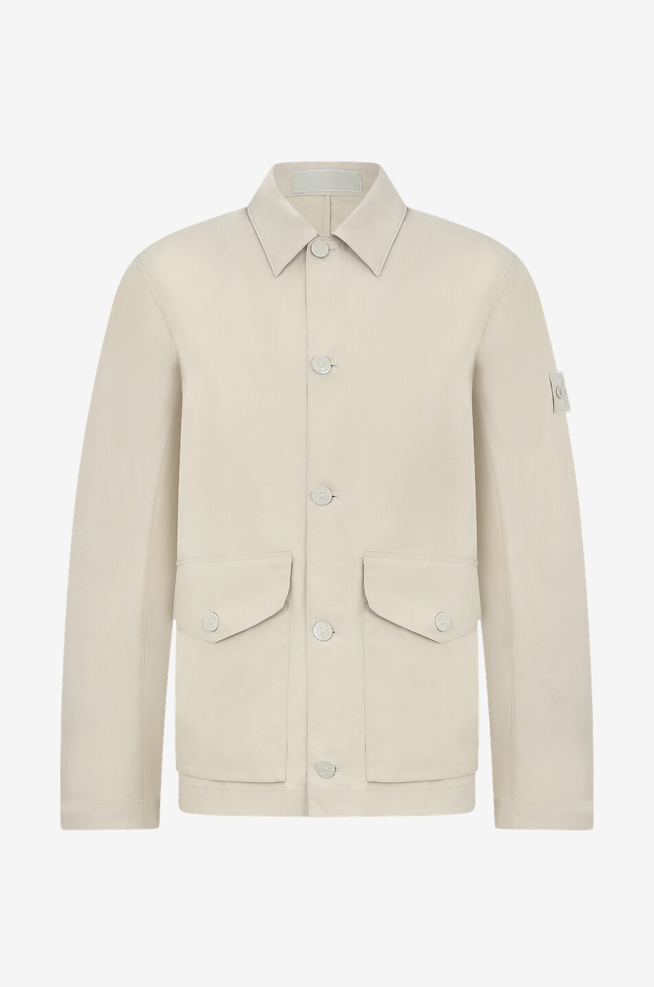STONE ISLAND Veste chemise en coton 437F1 Ghost Piece_O-Ventile Homme BEIGE 1