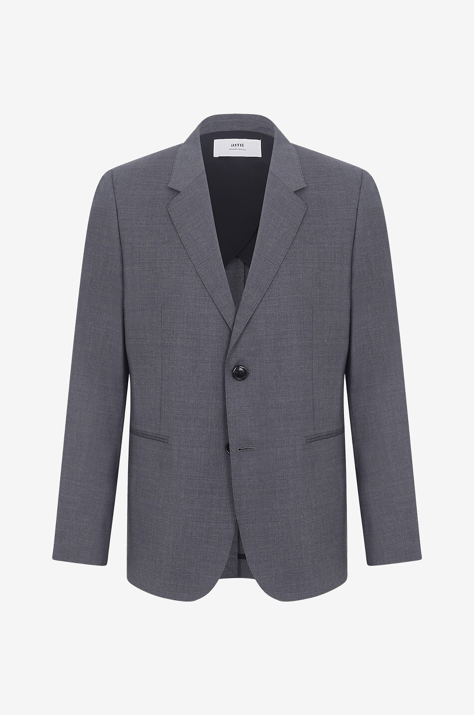 Einrehigher Blazer aus Wolle