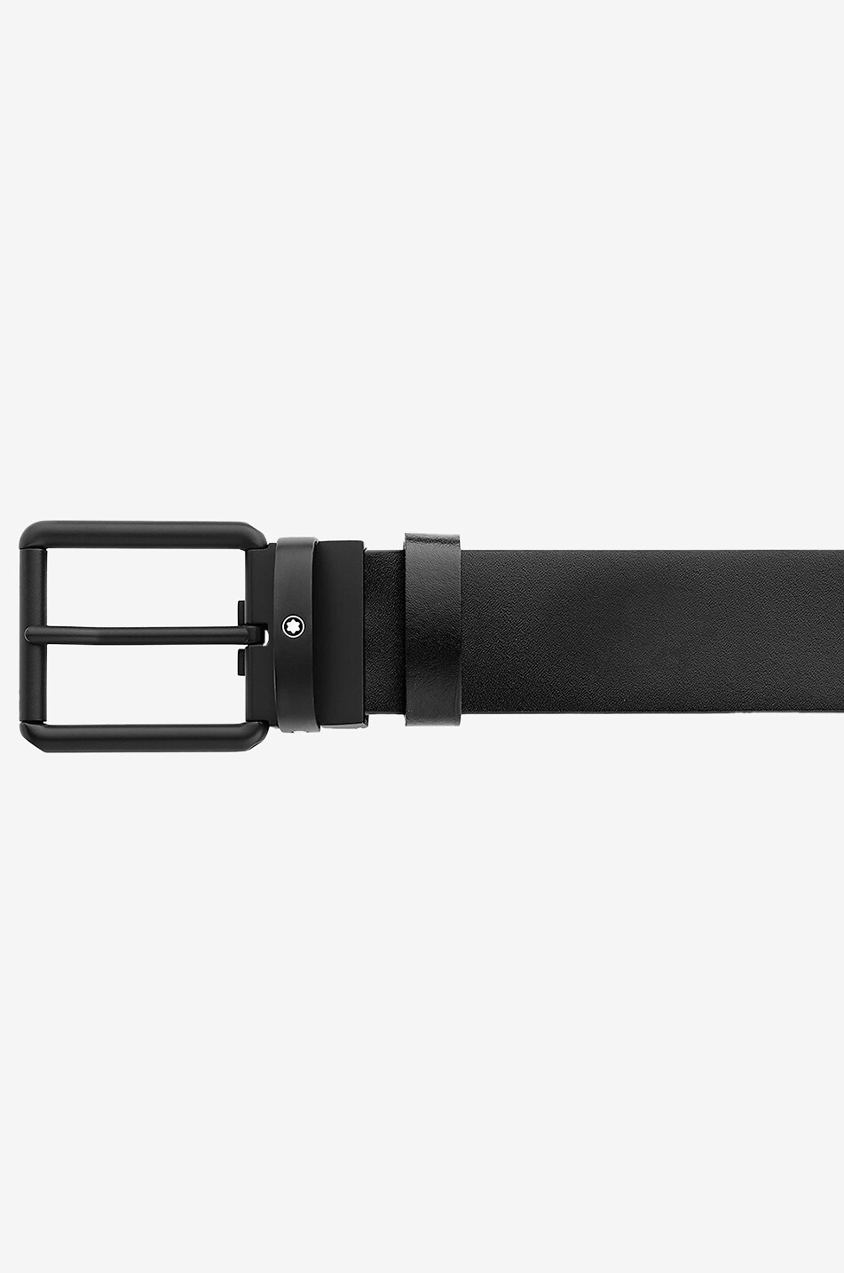 MONTBLANC Reversible grained and smooth leather belt - 35 mm Men BLACK 3