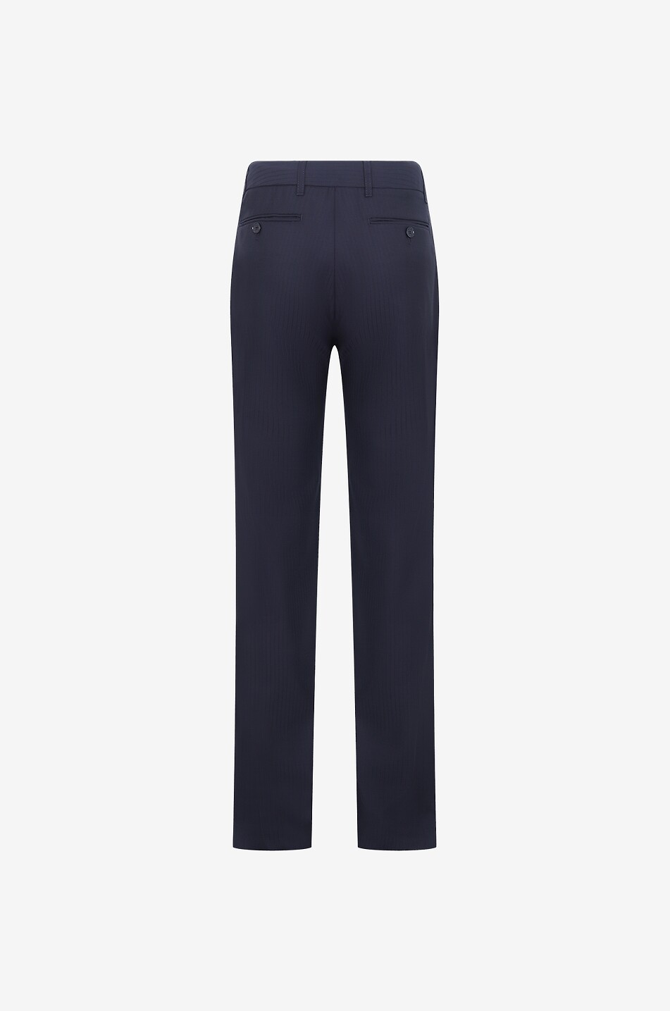 Striped jacquard slim fit trousers