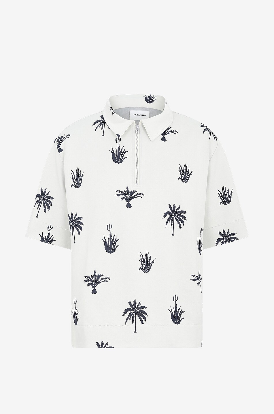 Polo à manches courtes en jacquard Palm Tree All Over