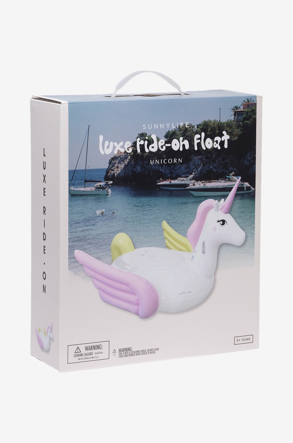 SUNNYLIFE Luftmatratze Luxe Ride-On Float Unicorn Pastel Haus BUNT 6