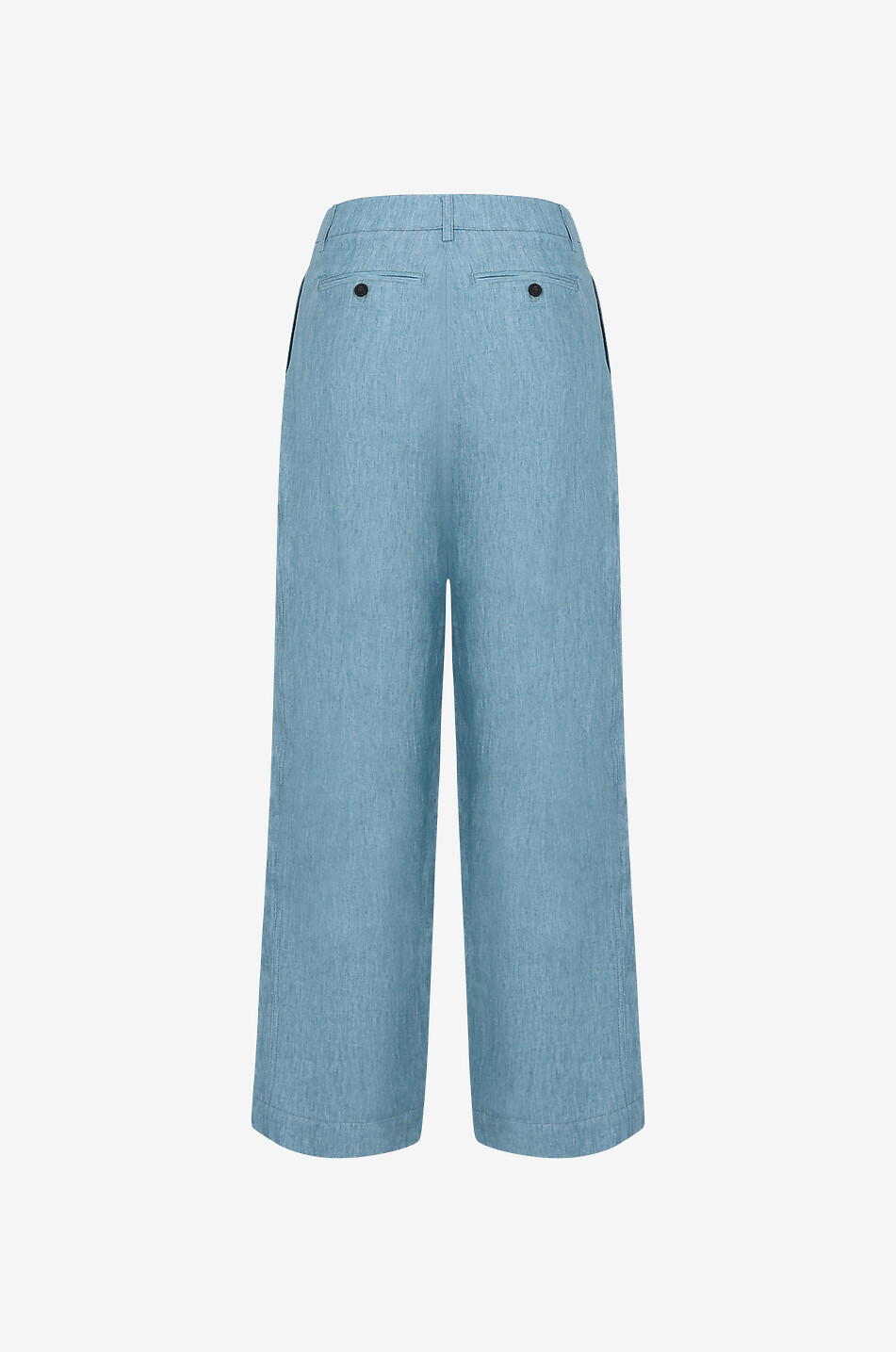 Weite Anzughose aus Leinen Silver