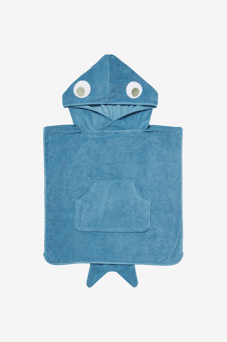 SUNNYLIFE Strandtuch mit Kapuze für Kinder Shark Tribe Haus BLAU 1
